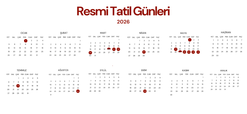 2026 Resmi Tatiller: Tam Liste ve İzin Birleştirme Rehberi