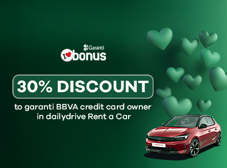 Discount for Garanti BBVA Cards