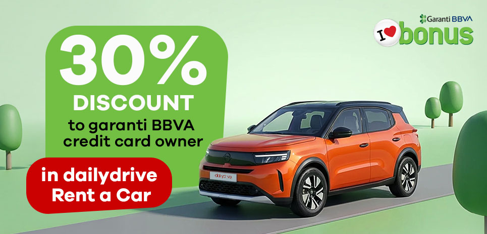 Discount for Garanti BBVA Cards